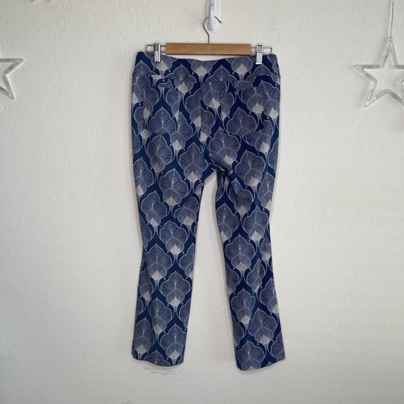 J McLaughlin Womens Pull On Catalina Cloth Pants Size 10 Geometric Straight Leg - Picture 5 of 12